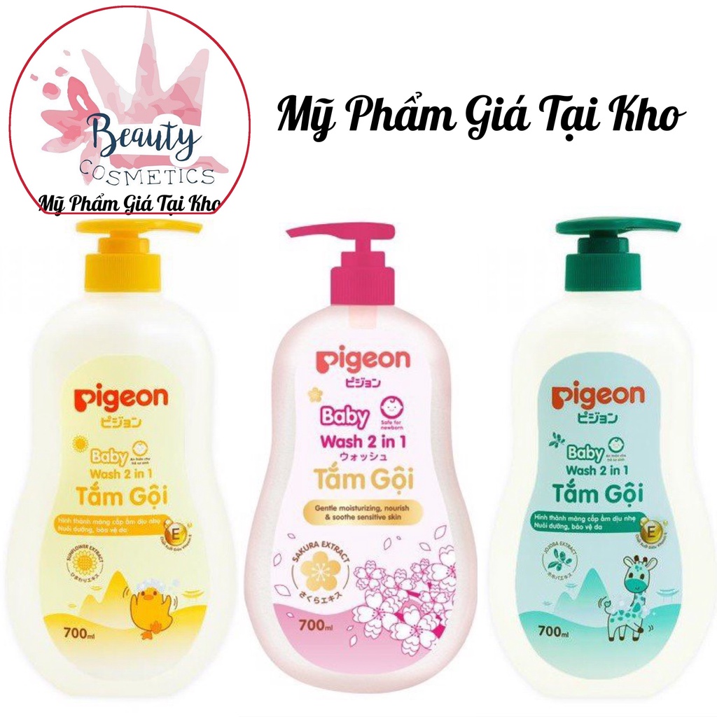 Sữa Tắm- Gội Dịu Nhẹ Pigeon Tinh Chất Hạt Jojoba 700ml