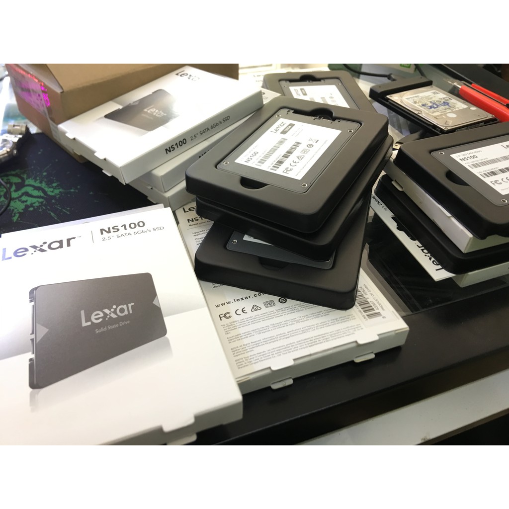 ổ cứng ssd 128gb Lexar mới 100% bảo hành 36 tháng kích thước 2.5 inch mỏng 7mm giao tiếp sata 6.0gb/s | BigBuy360 - bigbuy360.vn