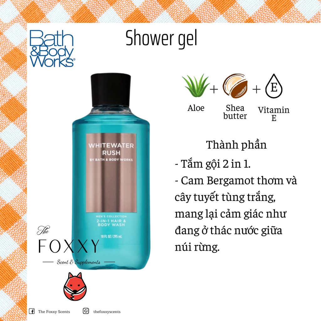 Sữa tắm gội 2 in 1 Bath and Body Works cho nam