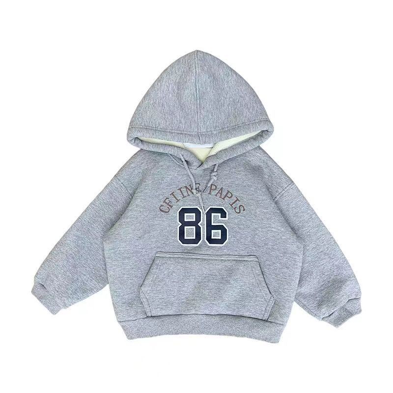 ❤Áo Hoodie Lót Lông Cừu Dày Dặn Tay Dài Thời Trang Xuân Thu 2022 Cho Bé Gái