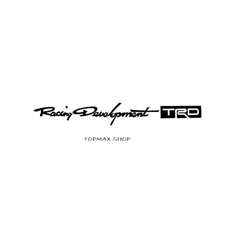 Bộ 4 tem dán tay nắm cửa xe Racing Development TRD