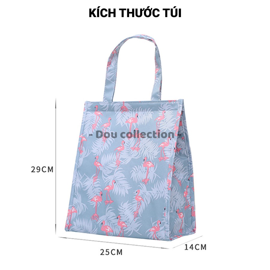 [NowShip2h] Túi Giữ Nhiệt Đựng Cơm Trưa Chống Thấm Cao Cấp Dáng Đứng Vải Oxford 600D 25x14,5x29cm - Lunch Bag - Mã TG011