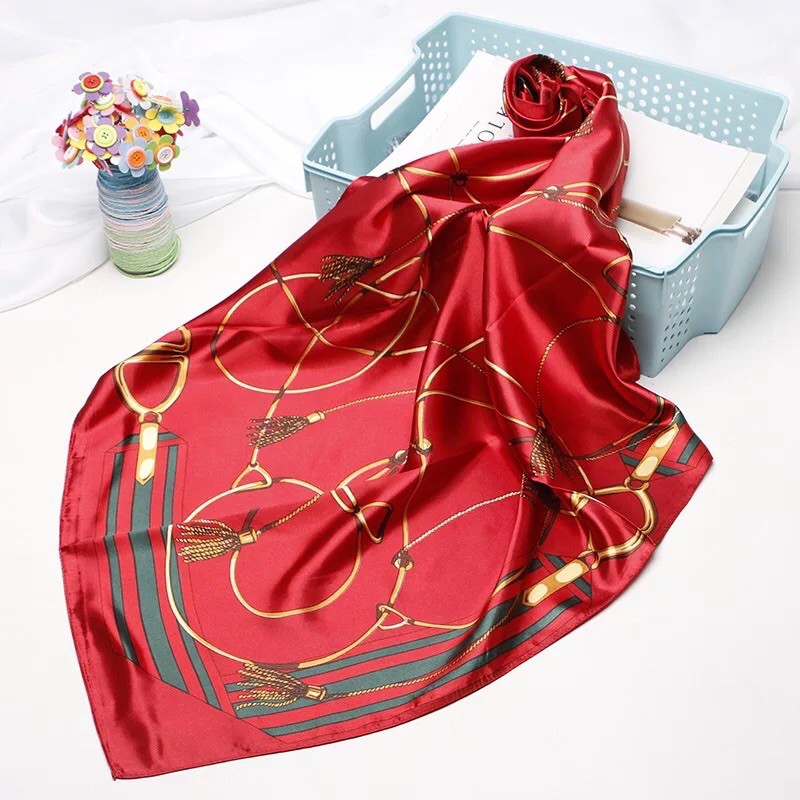 Khăn lụa vuông đẹp size 90x90cm