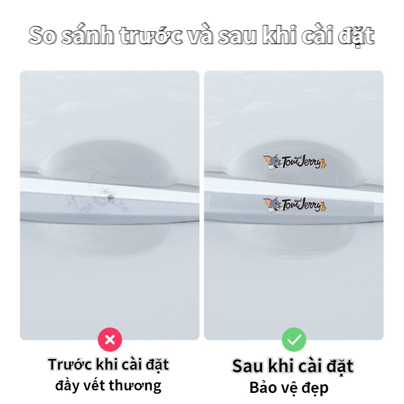 Phù Hợp Miếng Dán Bảo Vệ Tay Nắm Cửa Chống Trầy Cho Mercedes-Benz E-Class C-Class Gla / Glb / Glc / Glc