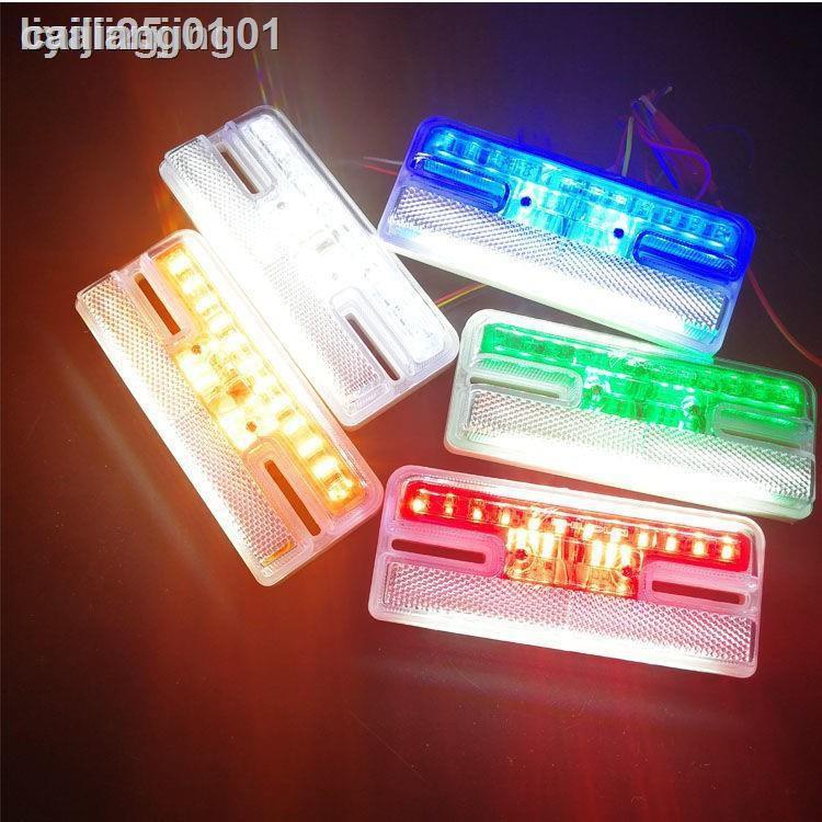 ✺❧♦♚✖♤¤Đèn sàn Xe tải Đèn bên hông 24V Đèn LED siêu sáng chống nước Đèn hướng dẫn chạy Đèn nước Đèn báo Đèn rộng Đèn báo rẽ Đèn bên Sức mạnh hơn