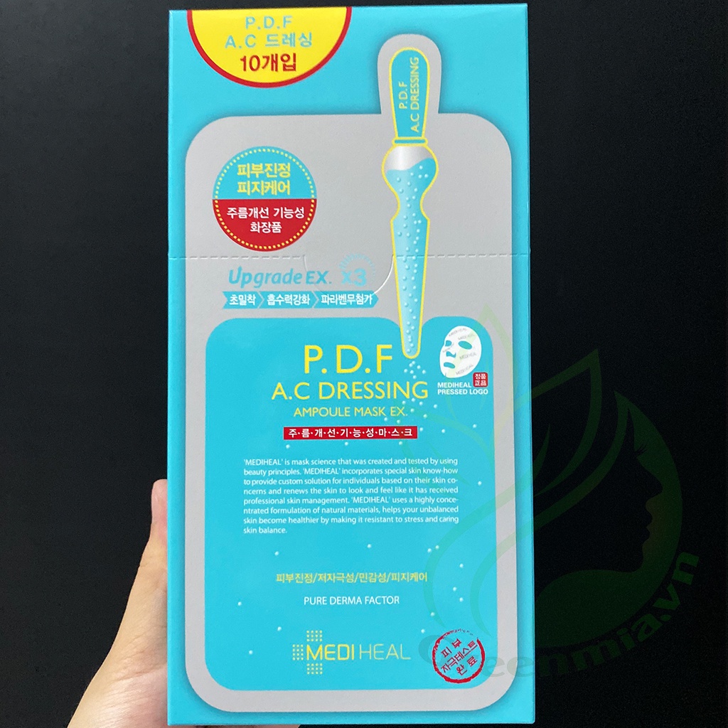 Mặt Nạ Mediheal PDF [HỘP 10 MIẾNG] Làm Dịu Da Giảm Kích Ứng Cho Da Mụn Mediheal P.D.F AC Dressing Ampoule Mask EX 25ml