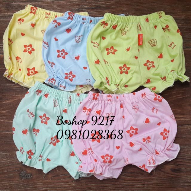 Quần cộc cotton cho bé 3-11kg