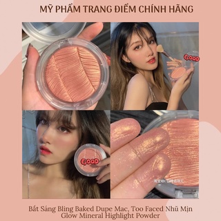 Nhũ Bắt Sáng Dupe Mac, Too Faced Siêu Mịn - Glow Mineral Highlight Powder