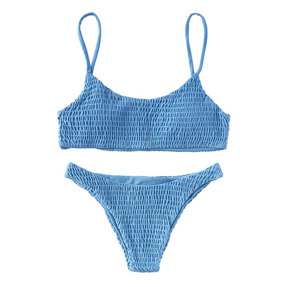 Bộ đồ tắm bikini hai mảnh không có miếng đệm nâng ngực quyến rũ cho nữ