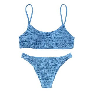 Bộ đồ tắm bikini hai dây không có miếng đệm nâng ngực quyến rũ dành cho nữ