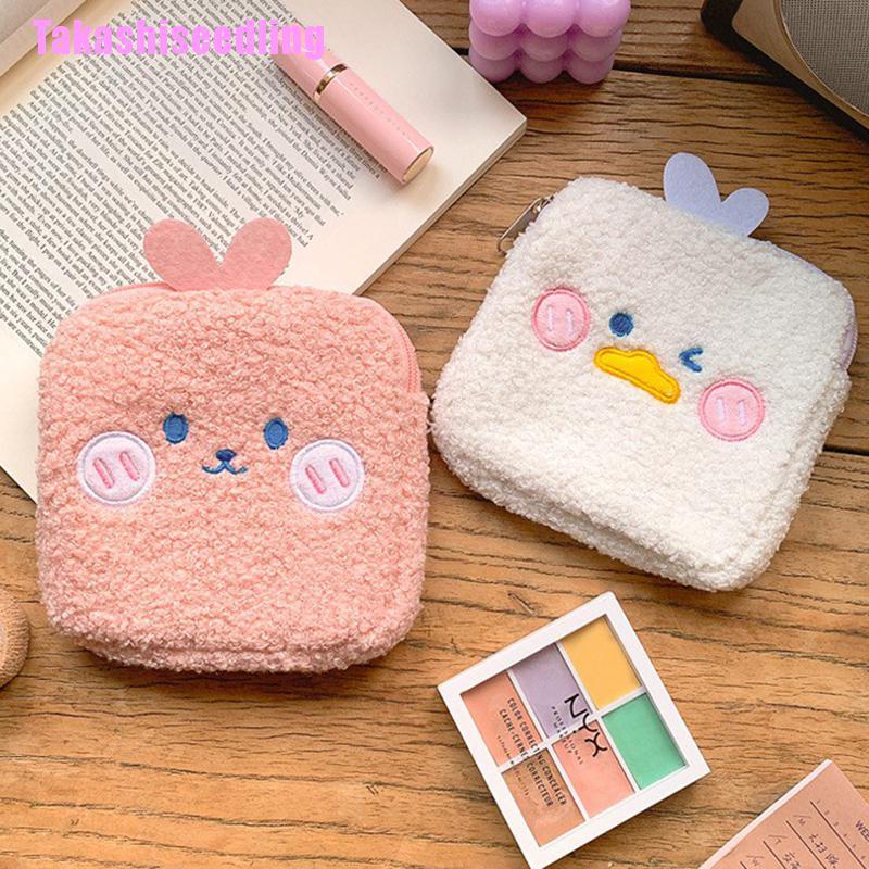 Túi Đựng Băng Vệ Sinh / Trang Điểm / Tai Nghe Bằng Cotton Dễ Thương