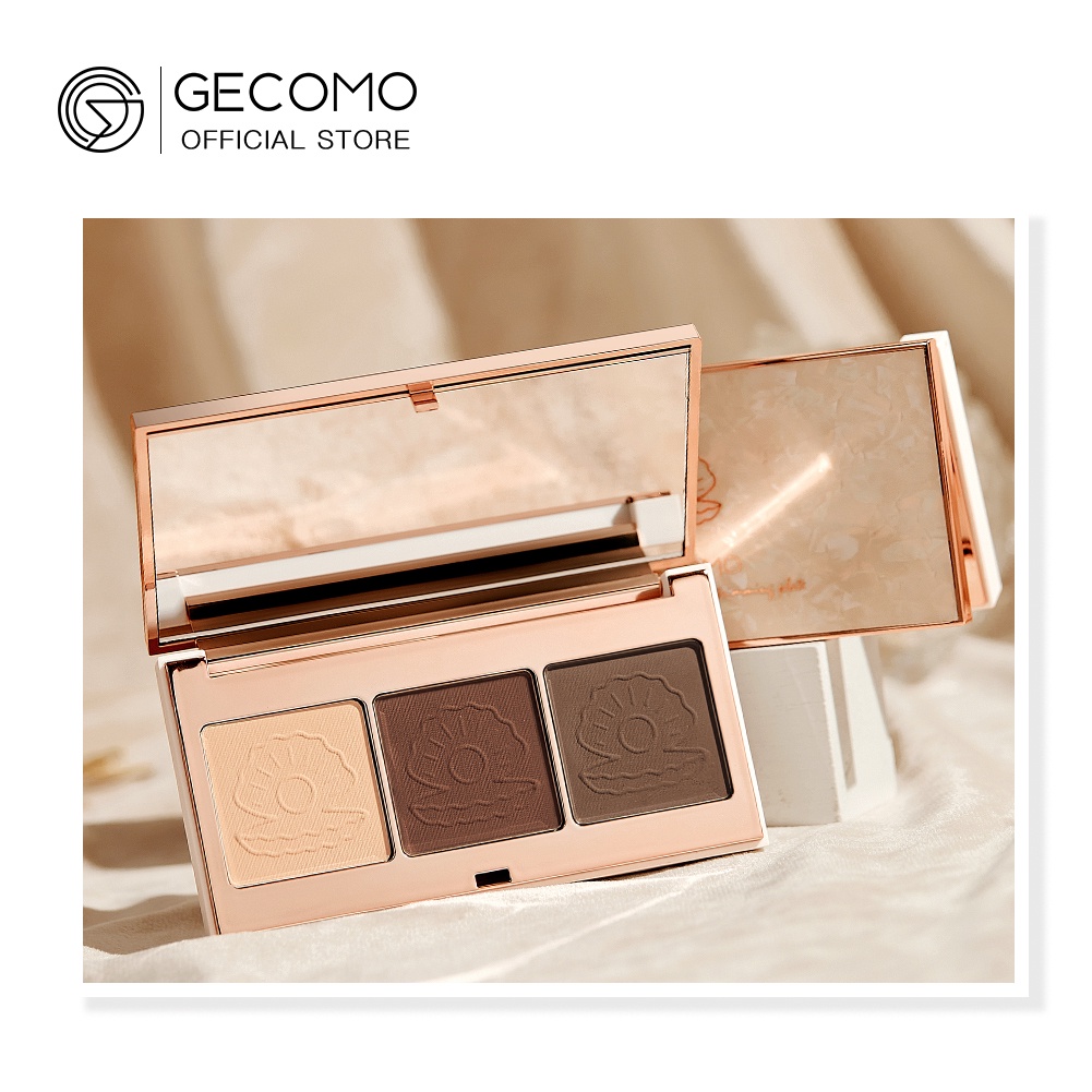 Bảng Phấn Tạo Khối GECOMO 3 Màu Trang Điểm Chuyên Nghiệp