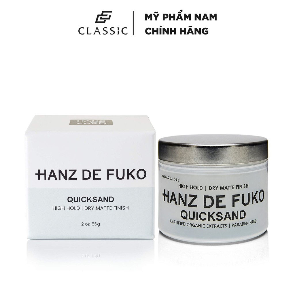 Sáp vuốt tóc Hanz De Fuko Quicksand 56g - Chính Hãng