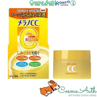 Kem Dưỡng Sáng Da Dạng Gel Melano CC Vitamin C Brightening 100g
