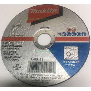 Đá cắt 100mm makita chính hãng a-85123