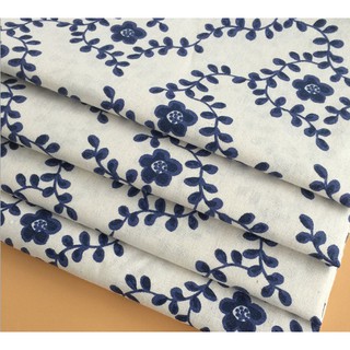 Vải bố, vải canvas hoa lá xanh uốn lượn