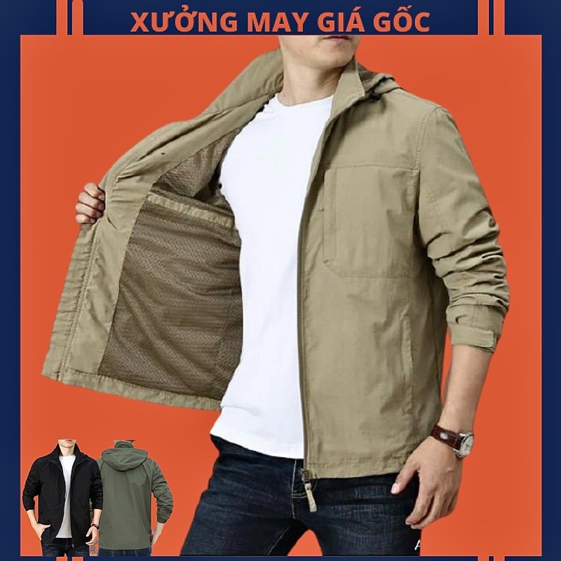 🎆𝐇𝐎𝐓𝐓𝐑𝐄𝐍𝐃🎆 063 Áo Khoác KaKi Couple Bomber Jackets Kaki Trơn 2 Lớp Chất Dày Hàng Unisex