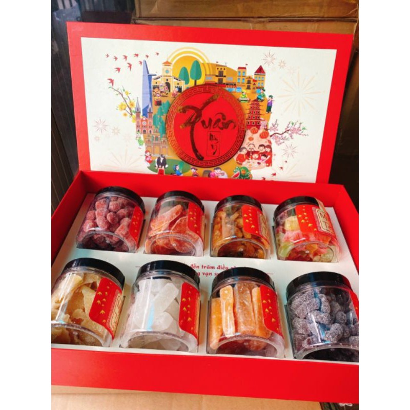 Hộp quà mứt 8 món