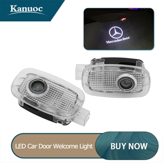 Set 2 Đèn Led Chiếu Logo Gắn Cửa Xe Ô Tô Mercedes Benz S W221 W447 Amg C216 S280 S300 S320 S350 S400 S420 S450 S50