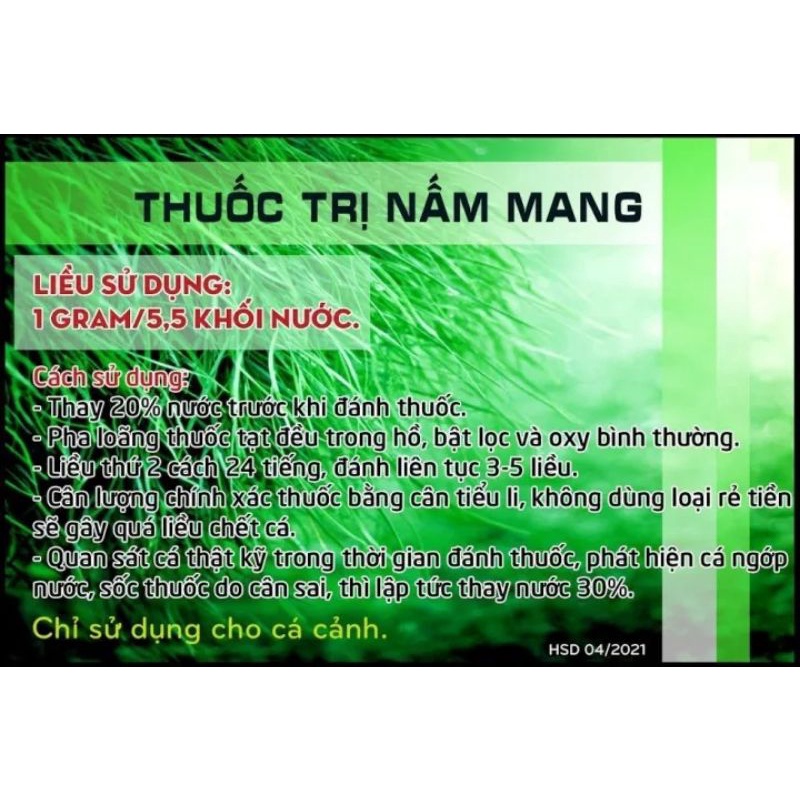 Sản Phẩm diệt Nấm mang, thối mang, khuẩn ăn mang ở cá Koi, cá Vàng, cá Rồng và các loài cá cảnh khác