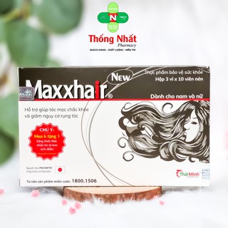 Viên Uống Maxxhair Thái Minh Ngăn Ngừa Rụng Tóc, Hói Đầu, Mọc Tóc Nhanh Hộp 30 Viên Maxx Hair