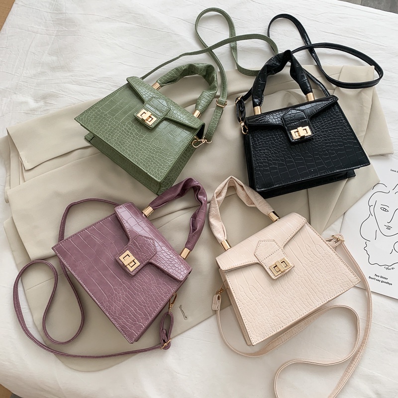 IELGY Túi Xách Dáng Vuông Kiểu Retro Trẻ Trung Sành Điệu Cho Nữ