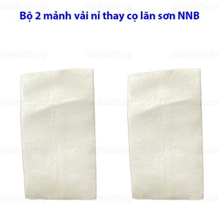 Bộ 2 miếng vải nỉ thay cho cọ lăn sơn thông minh NNB, Hàng VN