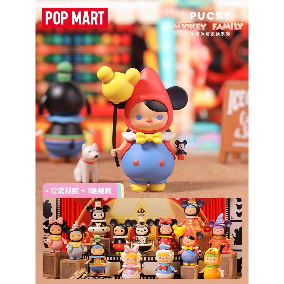 Búp Bê Hình Chuột Mickey Gia Đình Pucky Popmart Dễ Thương (Có Sẵn)