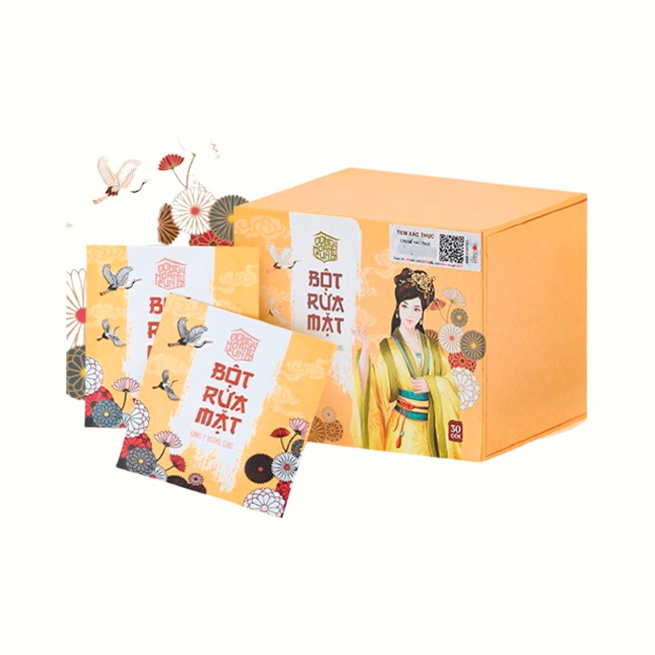 Bột rửa mặt Đông Y Hoàng Cung 1 hộp – 30gói