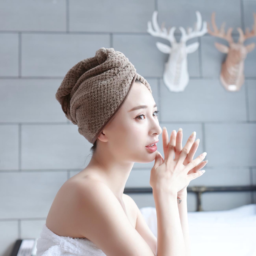 Khăn lau khô tóc nhanh ma thuật JUJIAJIA dành cho nữ sử dụng trong phòng tắm SPA