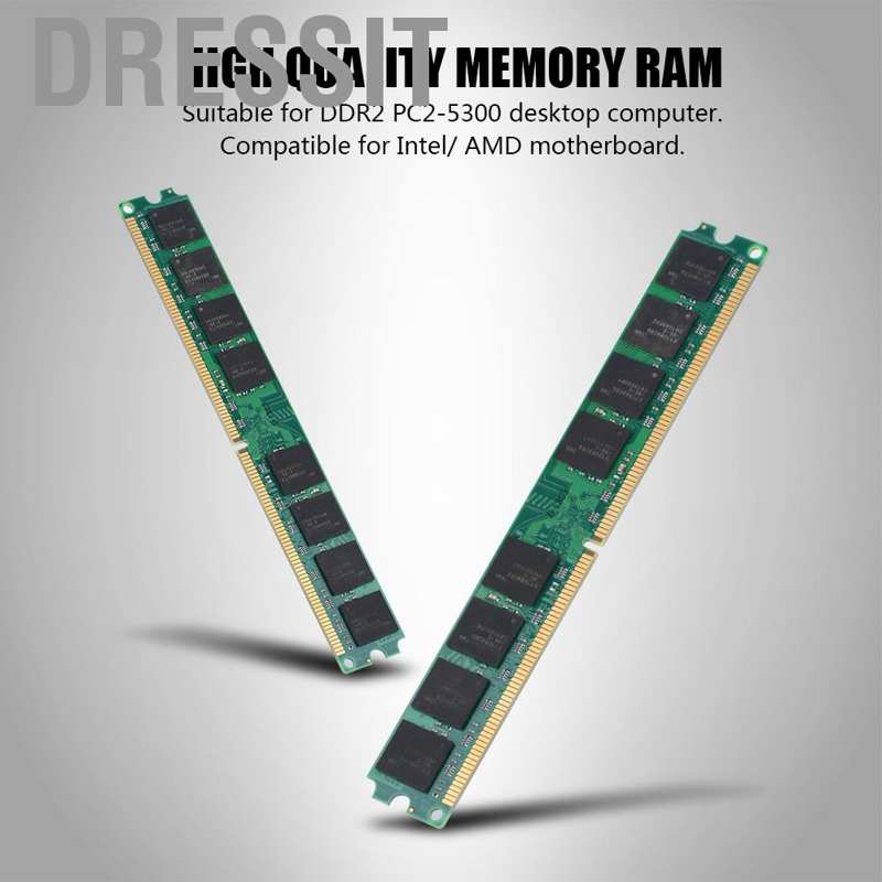 Bộ Nhớ Ram 240pin Ddr2 667mhz Pc2-5300 Pc Cho Intel / Amd