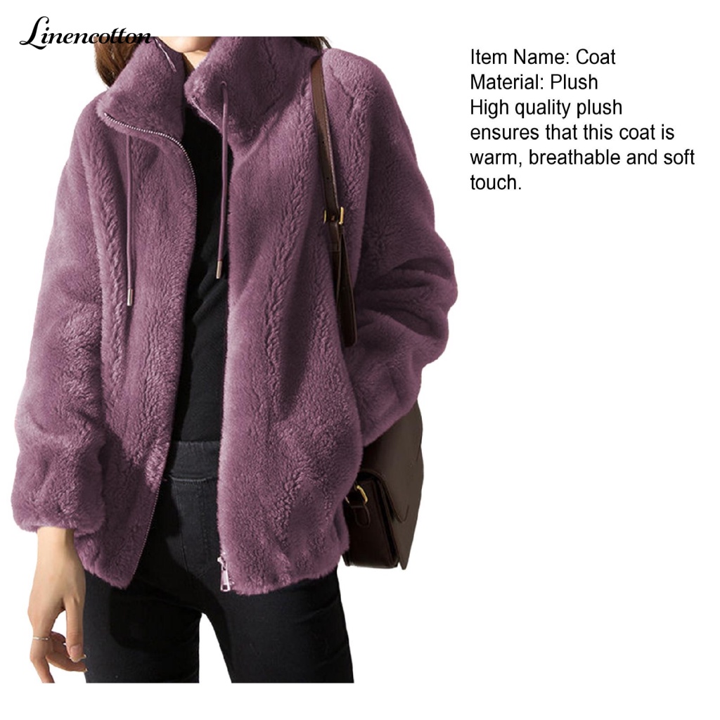 Áo KhoáC VảI Lanh DàI Tay Cho Nữ