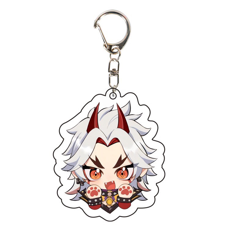 ( Mica trong acrylic ) Móc khóa GENSHIN IMPACT ver TAI THÚ GIƠ CHÂN quà tặng xinh xắn dễ thương chibi anime