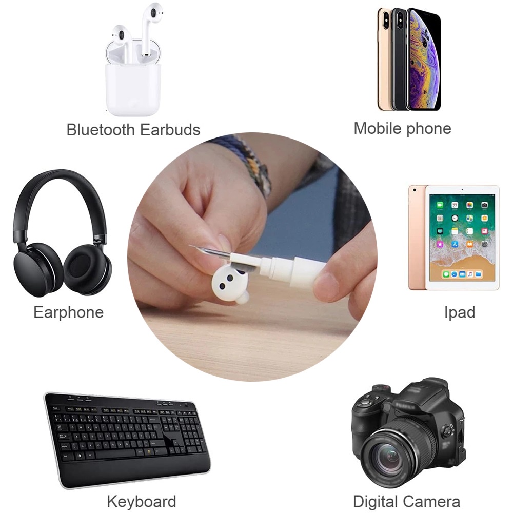 Bộ Dụng Cụ Vệ Sinh Tai Nghe Bluetooth Cho Pro 1 2 Huawei Samsung MI