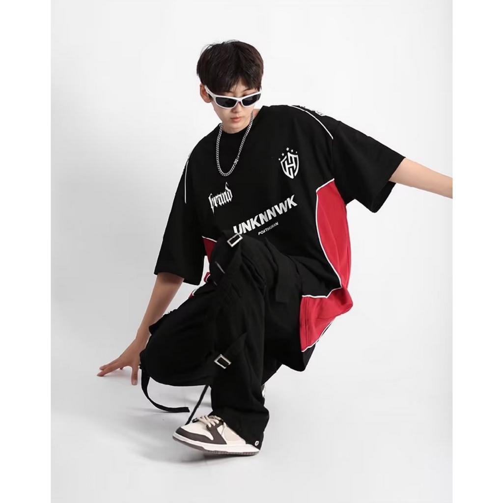 Áo Thun Ngắn Tay In Chữ Thời Trang Nam Tính