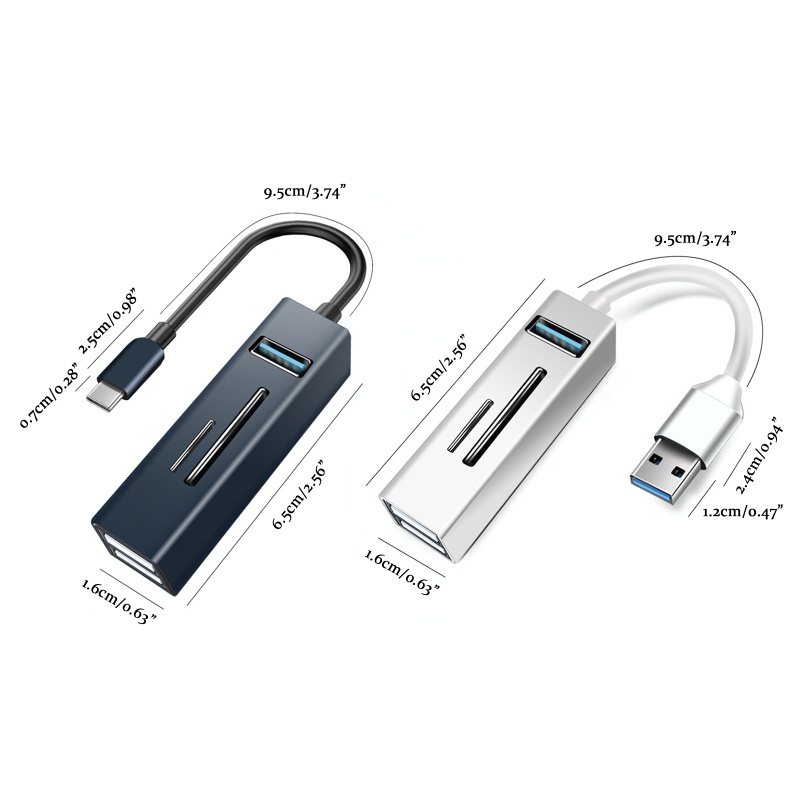 Bộ ChuyểN ĐổI USB 3.0 Sang 2 CổNg USB 2.0 3.0 / Type C Cho MáY TíNh
