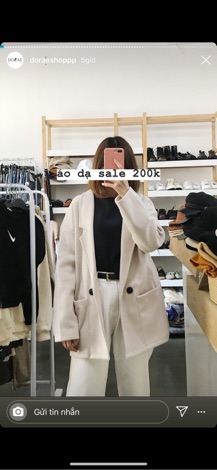 áo dạ cúc ảnh thật