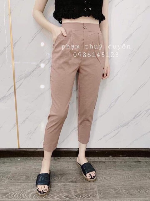 Quần baggy nữ đũi xước cao cấp | BigBuy360 - bigbuy360.vn