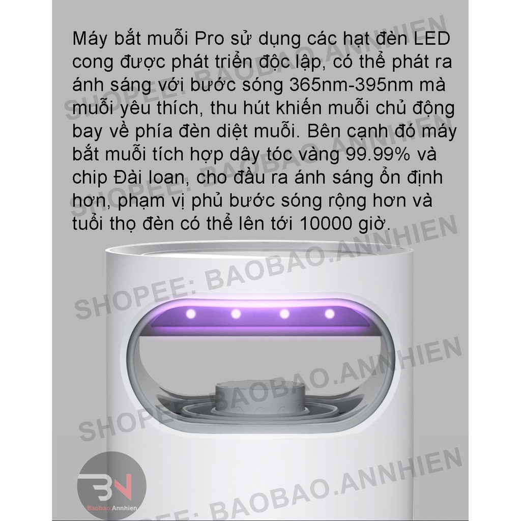 Đèn bắt muỗi Xiaomi Night Catcher Mosquito Killer PRO