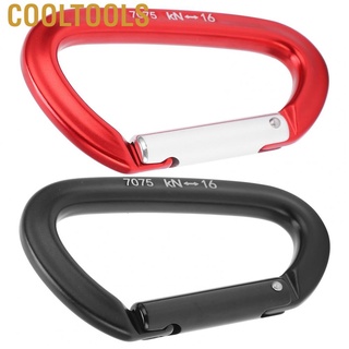 Cooltools 16KN Aluminum Alloy Carabiner D‑Ring Key Chain Spring Clip Snap Hook for Camping Climbing