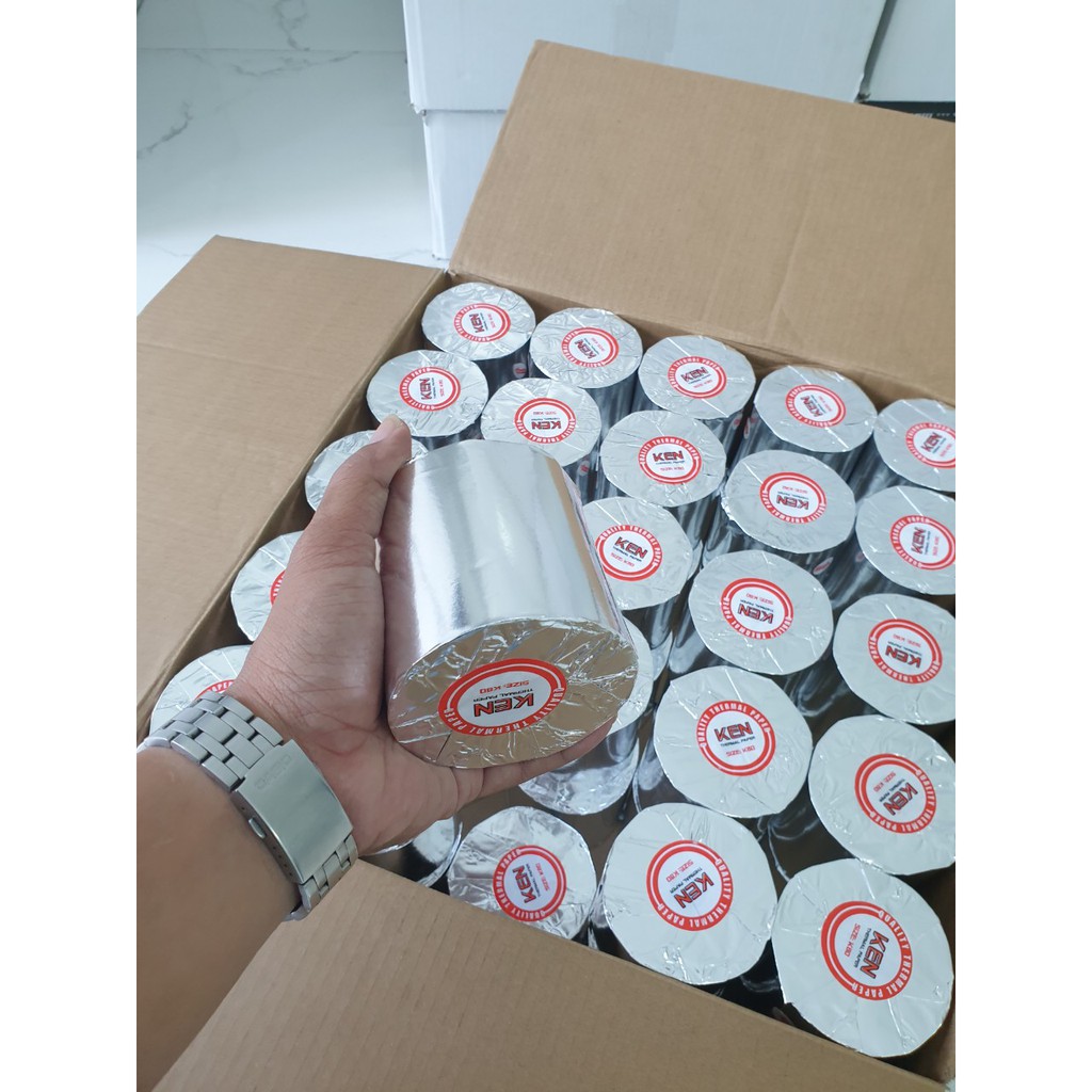 Thùng 10 Cuộn Giấy In Nhiệt , Giấy In Hóa Đơn , Giấy in Bill 80x80