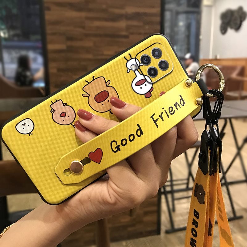Ốp Điện Thoại Tpu Silicon Họa Tiết Hoạt Hình Gắn Dây Đeo Chống Va Đập Cho Samsung Galaxy A22 4g / Sm-A225F