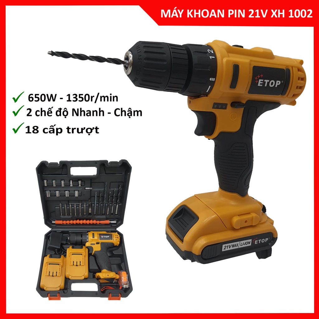 Máy Khoan Pin Cầm Tay 21v ETOP