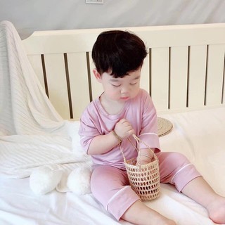 Bộ lửng thu đông chất cotton pha chất siêu mềm cho bé