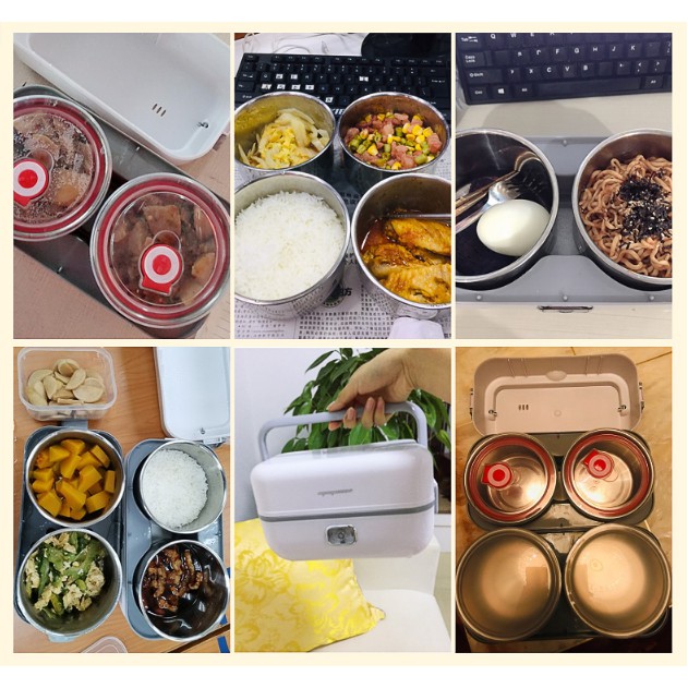 Hộp cơm cắm điện | Nồi nấu mini dân Văn Phòng | Hâm nóng đa năng Inox MOGAN | BigBuy360 - bigbuy360.vn