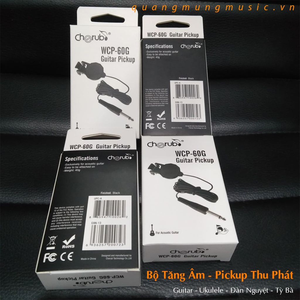 Bộ Tăng Âm – Pickup WCP-60G – Bộ Thu Phát Chuyên Dùng Cho Guitar, Ukulele, Đàn Nguyệt, Tỳ Bà