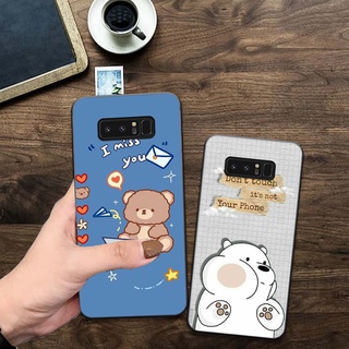 Ốp điện thoại SAMSUNG  note 8 in hình Gấu siêu dễ thương.