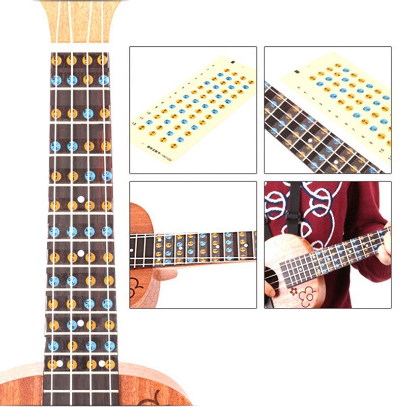 Miếng dán nốt nhạc Ukulele Sticker