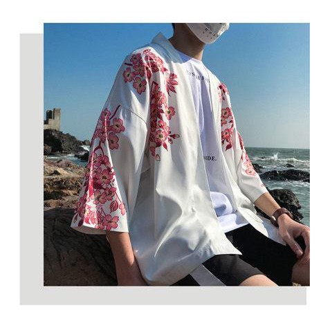 Áo Khoác Kimono Phong Cách Nhật Bản Size S-2Xl