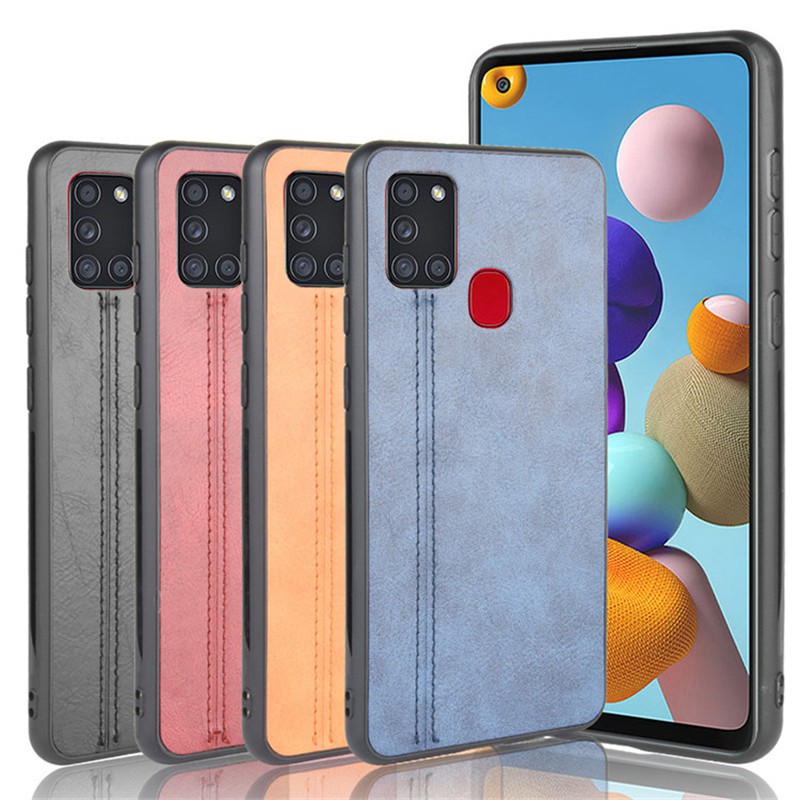 Ốp điện thoại da pu cứng cao cấp cho Samsung Galaxy A21s